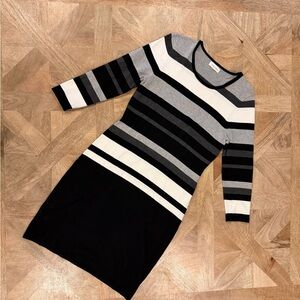 Calvin Klein Striped Knit Dress